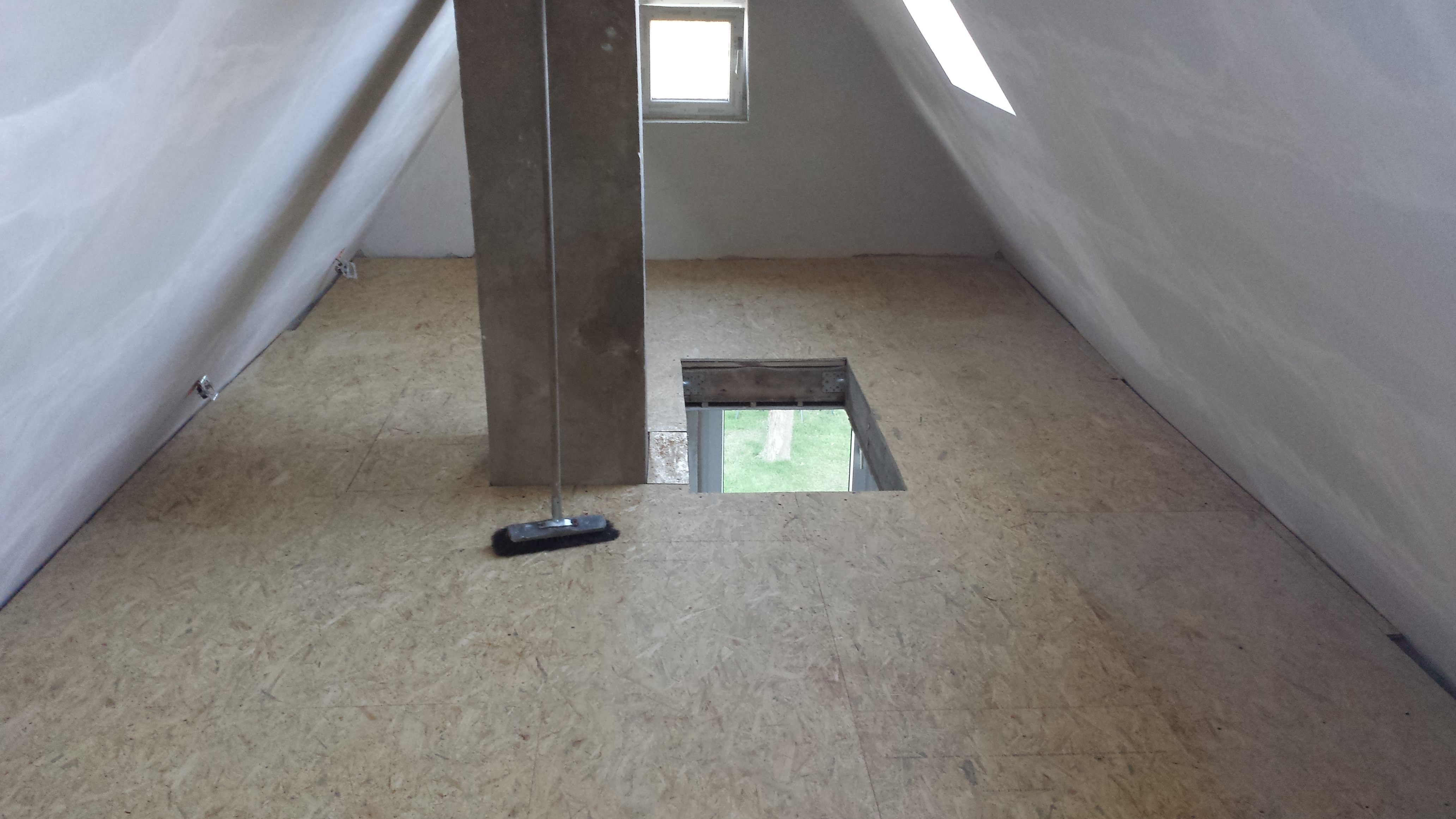 Der Dachboden ist ausgebaut